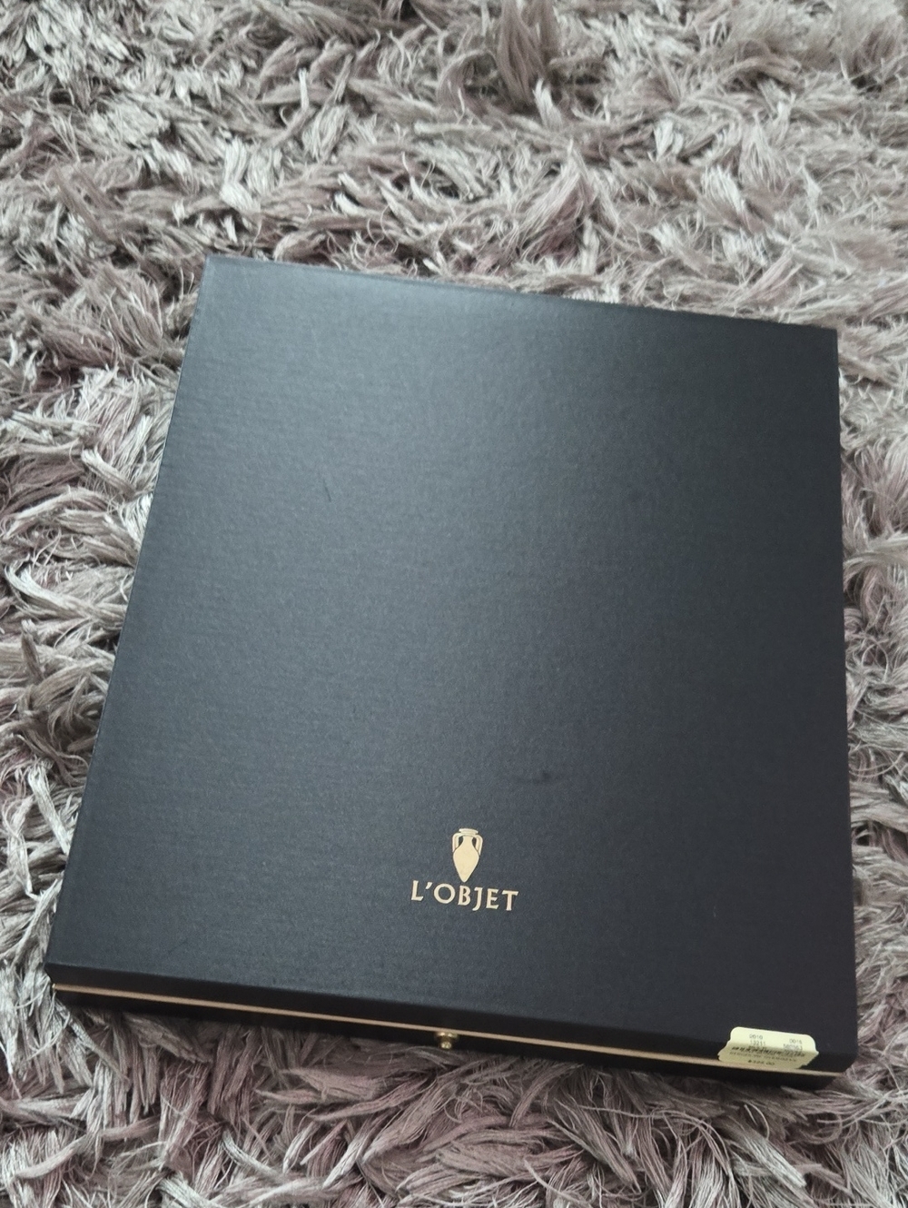 L'Objet Black Box with Gold Logo Accent